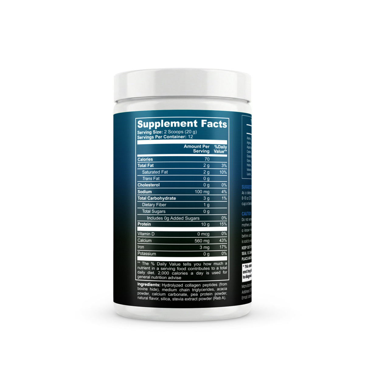 Grass-Fed Collagen Creamer (Vanilla)